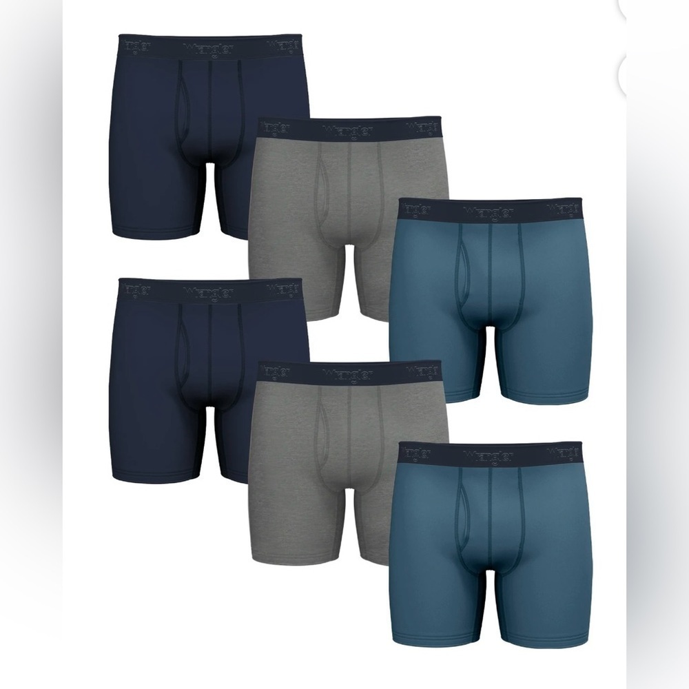 Wrangler Men's Cotton Stretch Boxer Brief Set, Boxer Briefs Underwear